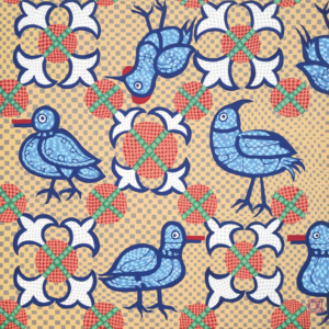 「ビザンチンの鳥と花」65X65