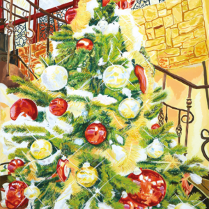 「クリスマスツリー」57X44